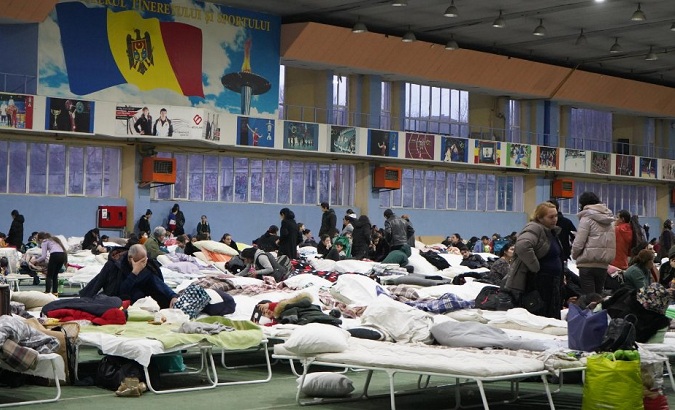 Ukrainian refugees in Rome, Italy, March 7, 2022.