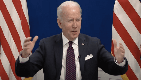 Biden's Friday address indicated that the U.S. will not have a direct confrontation with Russian troops. Mar. 11, 2022.