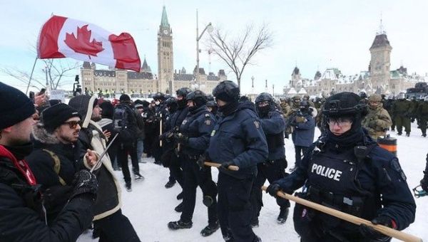 By February 5, the prime minister and the Ottawa police chief had declared the protests illegal. March. 21, 2022.  