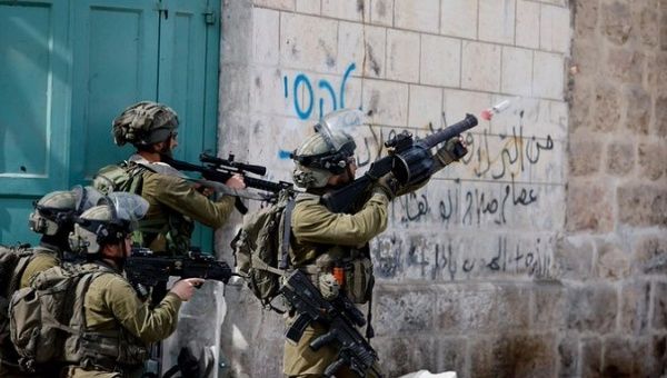 Israeli soldiers in Hebron, West Bank, April 1, 2022.