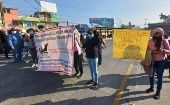 Health workers demonstrate in Guatemala requesting decent working conditions. Apr. 7, 2022.