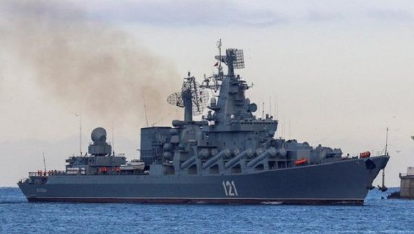 Russian cruiser Moskva, April 2022.