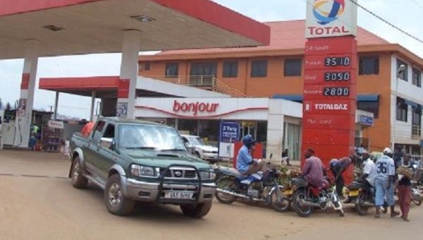 A gas station in Uganda, April 2022.