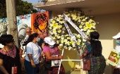 Este martes los caravanistas rindieron homenaje a los 56 migrantes fallecidos tras el accidente vial del 9 de diciembre de 2021.