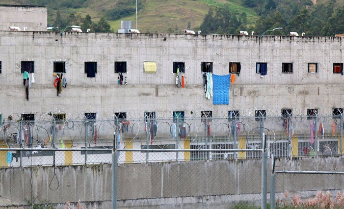 A view of the Azuay province high-security jail, Ecuador.