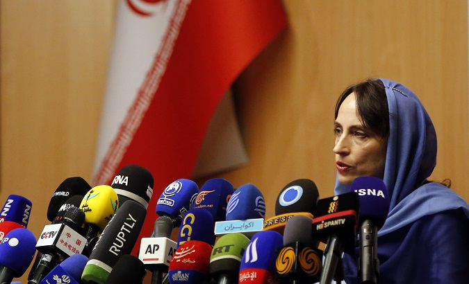 Alena Douhan in Tehran, Iran, May 18, 2022.