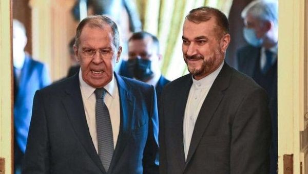 Iranian and Russian Foreign Affairs Ministers held a phone conversation where the Iranian party said is willing to mediate in the Russian-Ukraine conflict. May. 19, 2022.