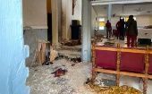 Image after the armed attack against the Saint Francis Parish church, Owo, Nigeria, June 5, 2022.