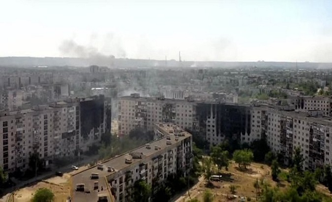 Units of the Lugansk People's Republic (LPR) People's Militia, supported by Russian forces, completely liberated the city of Severodonetsk. Jun. 25, 2022.