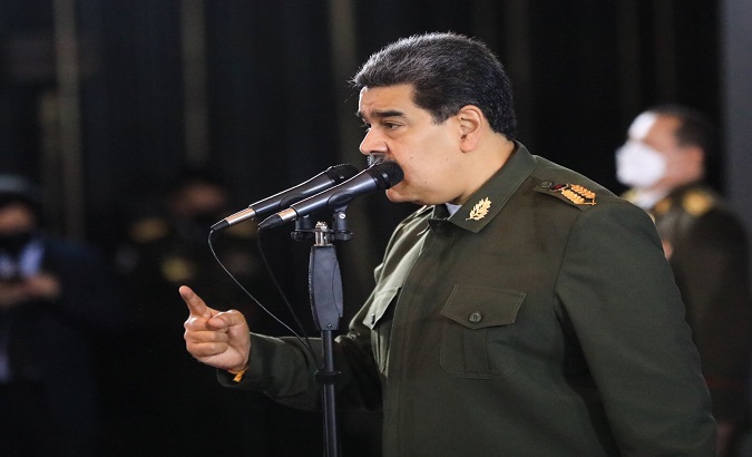 The President Nicolás Maduro during the promotion of the professional military personnel of the Presidential Honor Guard and the General Directorate of Military Counterintelligence (DGCIM) held in Caracas. Jul. 03, 2022.