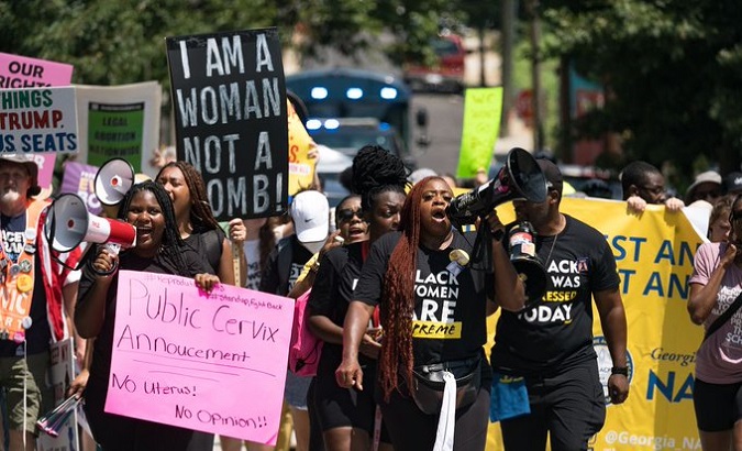 Abortion rights demonstration, Atlanta, U.S., July 23, 2022.