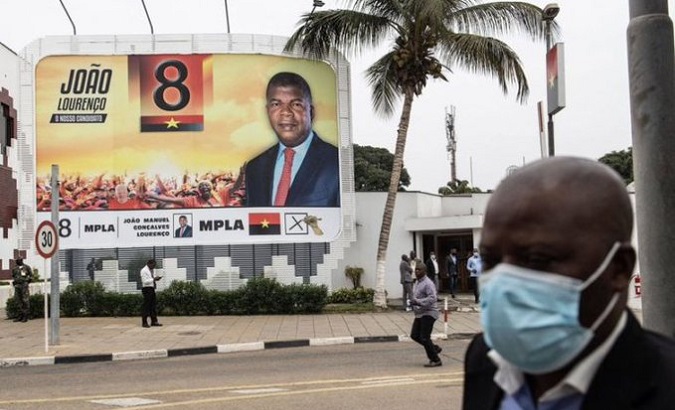 A billboard from the electoral campaign in Angola, 2022.