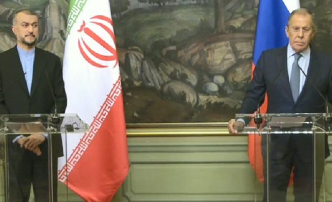 Iranian Foreign Affairs Minister Hossein Amir-Abdollahian & Russian Minister Sergey Lavrov, Aug. 31, 2022.