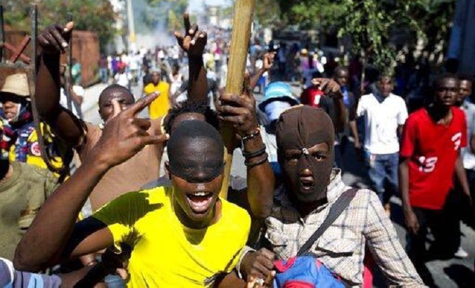 Demonstrations against PM Ariel Henry in Haiti, Sept. 8, 2022.