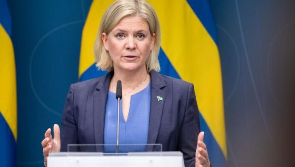Prime Minister Magdalena Andersson in Stockholm, Sweden, Sept. 14, 2022.