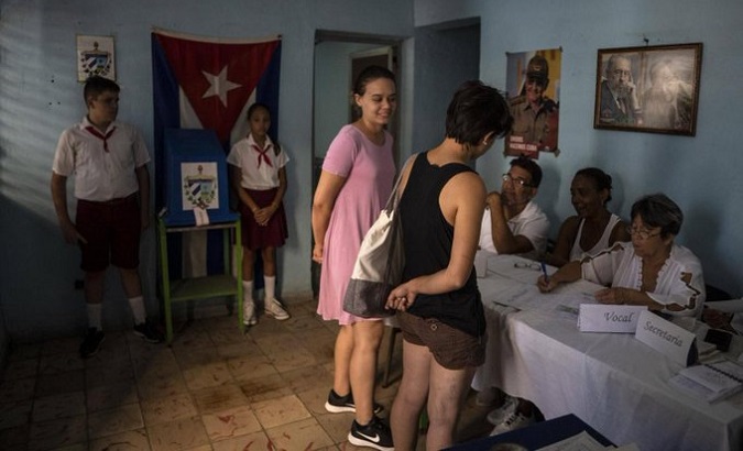 Cubans cast their vote, Sept. 25, 2022.