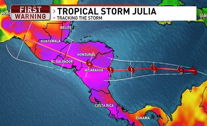 Authorities have asked citizens to stay informed through official information channels about the evolution of the current tropical storm Julia. Oct. 7, 2022.