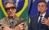 Ex lawmaker Roberto Jefferson (L) & President Jair Bolsonaro (R), 2022. 