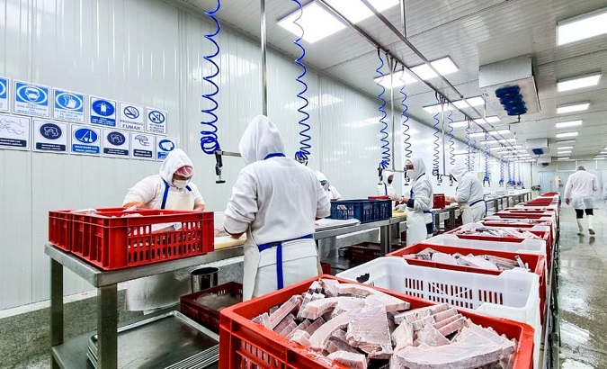 Seafood processing plant in Venezuela, Oct. 26, 2022.