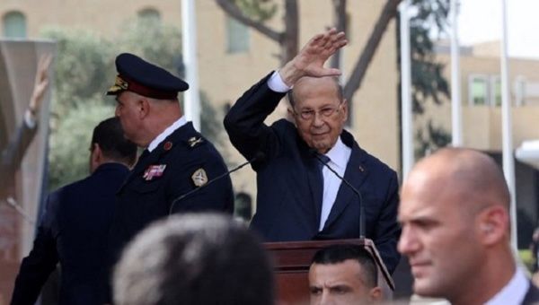 Former President Michel Aoun, Oct. 30, 2022.