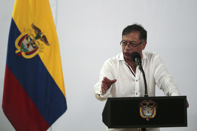 The President of Colombia Gustavo Petro