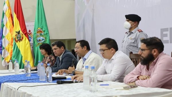 The president of Bolivia, Luis Arce, inaugurated this Friday night the work of the technical table that will have the purpose of defining the date of the new national census. Nov. 05, 2022.