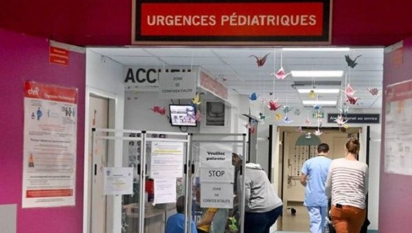 Pediatric emergency room at a French hospital, 2022.