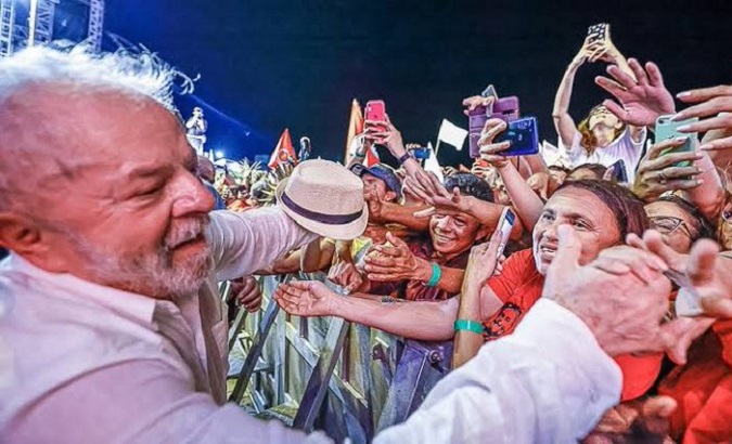 Brazil's President-elect Lula da Silva (L), 2022.