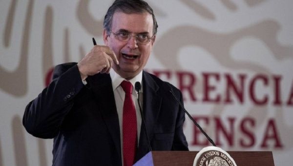 Mexican Foreign Affairs Minister Marcelo Ebrard, 2022.