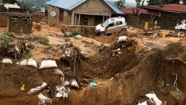 Landslide in Kinshasa, DRC, Dec. 13, 2022.