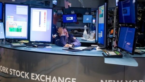 A trader works on the floor of the New York Stock Exchange (NYSE) in New York, the United States, on Nov. 2, 2022.