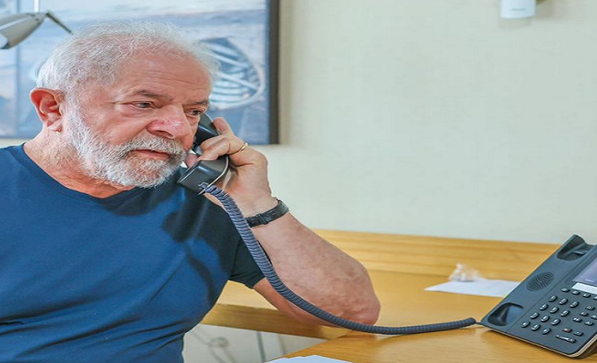 Brazilian President-elect Luiz Inácio Lula da Silva held a telephone conversation with Russian President Vladimir Putin. Dec. 20, 2022.
