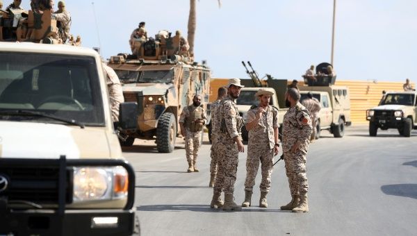  Army forces gather in Tripoli, Libya, May 17, 2022.