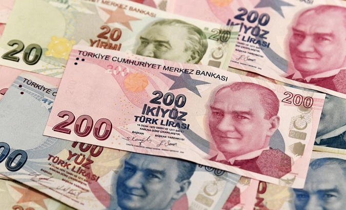 Banknotes of the Turkish lira.