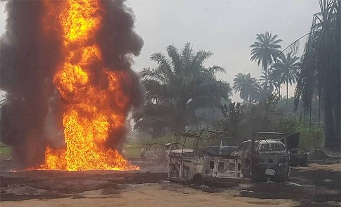 Oil Pipeline Explosion in NIgeria, March 3, 2023.