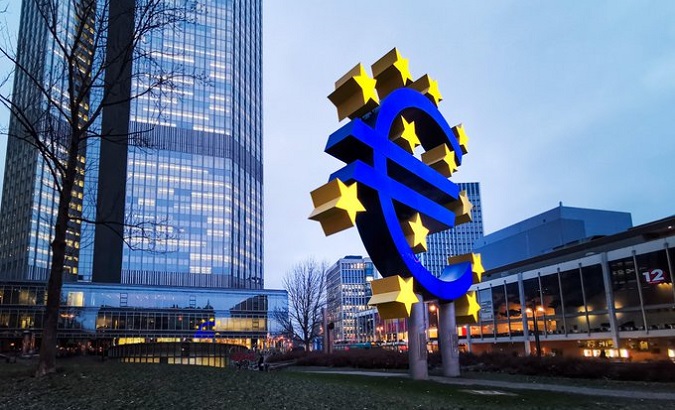 Seat of the European Central Bank in Frankfurt, Germany.