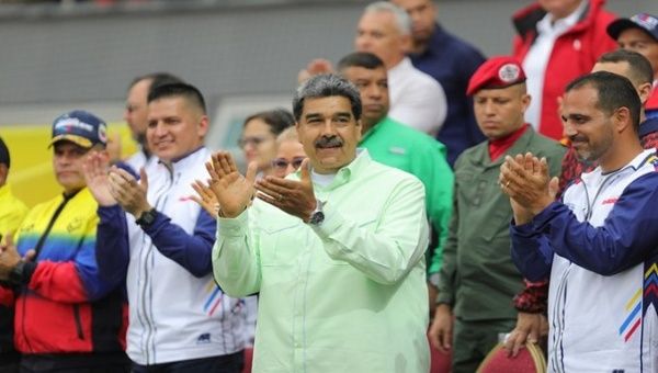 Venezuelan President Nicolás Maduro attended the inauguration of the V ALBA 2023 Sports Games. Apr. 21, 2023. 