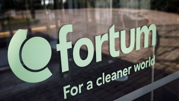 Finland's Fortum energy company logo.