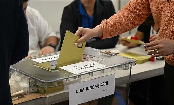 Voting ballot box in Türkiye. May. 28, 2023.