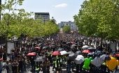 Tens of thousands protesting again President Emmanuel Macron, Rennes, France, June 7, 2023.ds protest again against Macron.