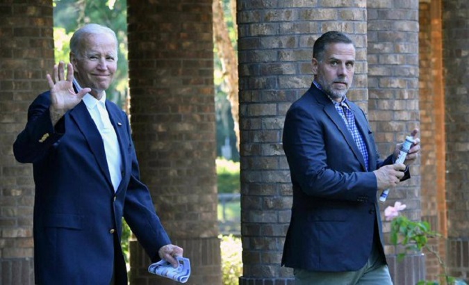 U.S. President Joe Biden (L) & Hunter Biden (R).
