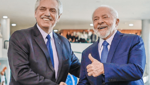 Argentine President Alberto Fernandez (L) & Brazilian President Lula da Silva (R), June 26, 2023.
