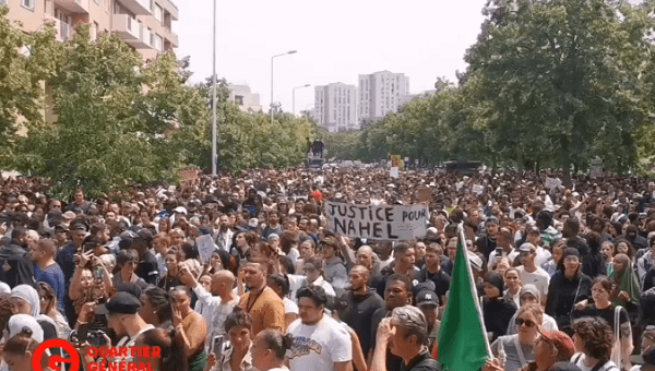 Peaceful march in Nanterre, France, June 29, 2023.