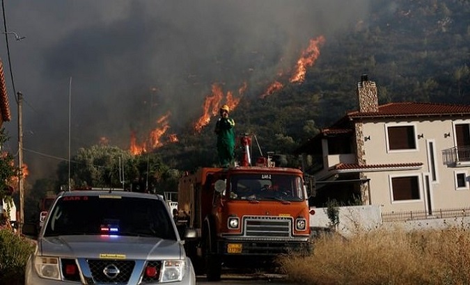 Wildfire in Athens. Jul. 18, 2023.