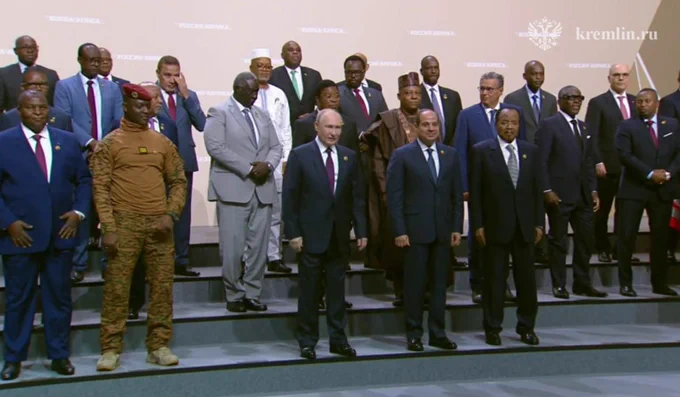 Second Russia-Africa summit held at the St. Petersburg Expoforum convention center. Jul. 28, 2023.