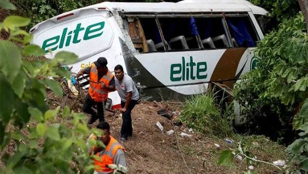 Élite line bus accident in Mexico. Aug. 4, 2023.
