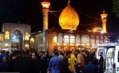 Shrine of the attack in Iran. Aug. 14, 2023.