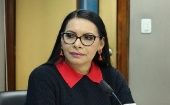 Diana Atamaint, president of the National Electoral Council of Ecuador (CNE). Ayg. 16, 2023.