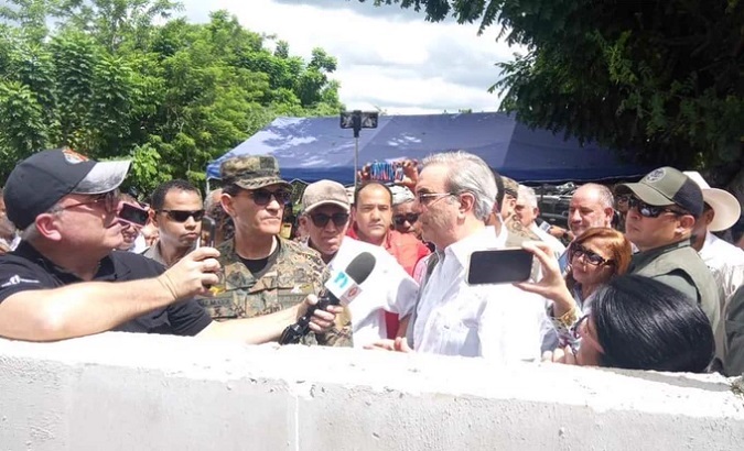 Candidate of the Modern Revolutionary Party (PRM), Salvador Holguín. Aug. 16, 2023.