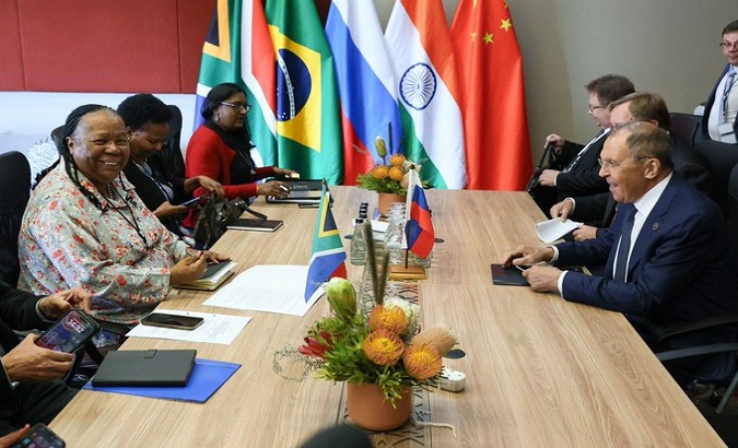 Brics country leaders attend the group's 15th summit in the city of Johannesburg. Aug. 23, 2023.